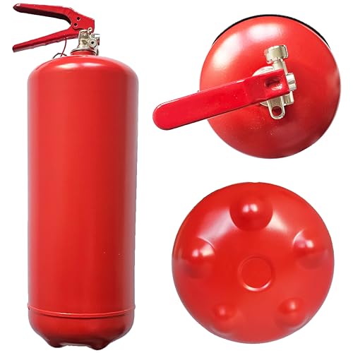 Feuerlöscher Minibar FEUERWEHRLER mit 7-teiligem Zubehör-Set inkl. 3 Schnapsgläser, Whiskysteine, Schnapsausgießer, Feuerzeug und Korkuntersetzer