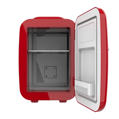 Cecotec Mini-Kühlschrank Bolero MiniCooling 4L Havanna Red, Betrieb mit 12V-220V, Kompatibel mit Auto und Wohnwagen, Kühl- und Heizfunktion, Temperaturbereich 5-65º, Einfacher Transport.