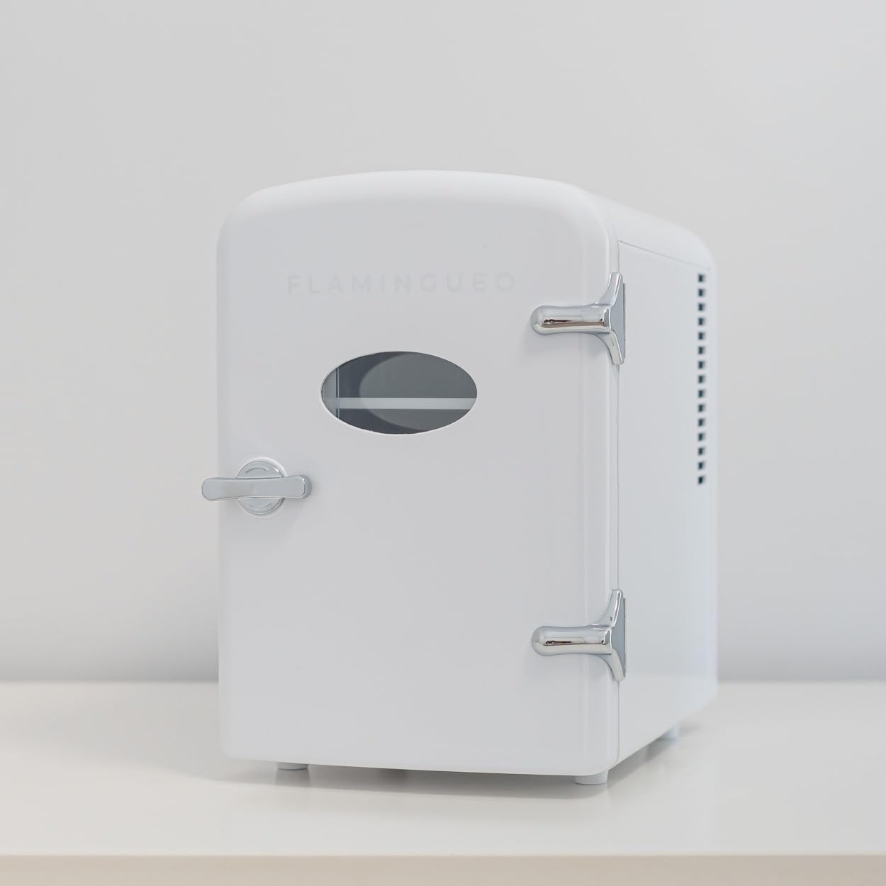 Flamingueo Mini Kühlschrank 4L - Kühlschrank Klein, 12V/220V, Funktion Kühlen und Heizen, Kleiner Kühlschrank Für Zimmer, Tischkühlschrank, Minibar