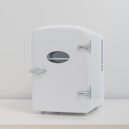 Flamingueo Mini Kühlschrank 4L - Kühlschrank Klein, 12V/220V, Funktion Kühlen und Heizen, Kleiner Kühlschrank Für Zimmer, Tischkühlschrank, Minibar