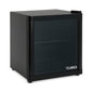 °CUBES Mini Kühlschrank schwarz 48L | Leise & energieeffizient | Kompakter Getränkekühlschrank mit Glastür – Perfekt für Büro, Gaming & Camping | Kleiner Kühlschrank mini fridge